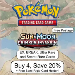 Pokemon - Crimson Invasion - Choose Your Card - GX, Ultra and Secret Rare's - Image 1