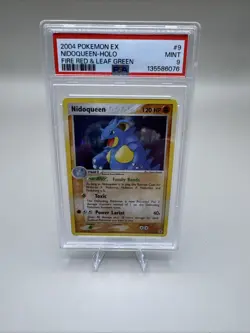 PSA 9 Nidoqueen Holo 9/112 FireRed & LeafGreen ex 2004 Pokemon Card - Image 1