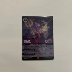 Disney Lorcana TCG Ursula's Return Ursula Sea Witch Queen Enchanted Card 208/204 - Image 2
