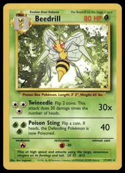 Pokemon Base Set Cards #17-102 Pick Your Card Vintage WOTC Near Mint Light Play - Image 2