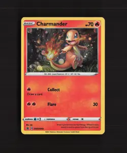 Charmander SWSH092 Sword & Shield Black Star Promo Cosmos Holo Pokemon Card NM - Image 1