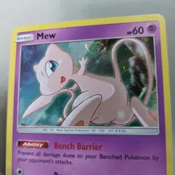 Mew SM215 Promo Holo Rare Collectible 2019 Pokemon Card *SWIRL - Image 3