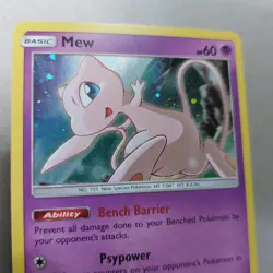 Mew SM215 Promo Holo Rare Collectible 2019 Pokemon Card *SWIRL - Image 4