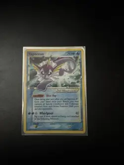 Vaporeon Gold Star 102/108 Power Keepers Ultra Rare Holo Card UNGRADED - Image 1