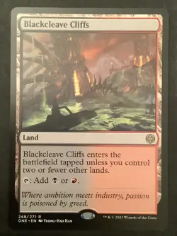 MTG Blackcleave Cliffs Phyrexia: All Will Be One 248/271 Regular Rare - Image 1
