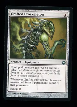 * * 1x Grafted Exoskeleton x1 * * Scars of Mirrodin MTG NM Near Mint or Close - Image 1