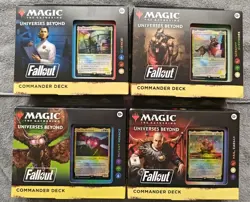 Set of 4 - 1 of Each - Commander Deck Fallout PIP MTG - Image 1