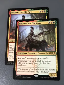 Nikya Of The Old Ways X2 Ravnica Allegiance NM Cond See Pics Front/back - Image 1