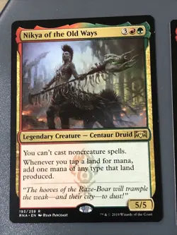 Nikya Of The Old Ways X2 Ravnica Allegiance NM Cond See Pics Front/back - Image 2