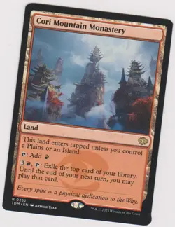 CORI MOUNTAIN MONASTERY X1 RARE MTG MAGIC N-MINT TARKIR ; DRAGONSTORM KI LAND - Image 1
