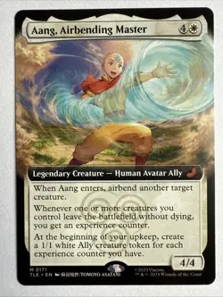 Aang (Extended Art) 0171 (M) MTG Avatar: The Last Airbender: Eternal-Legal (TLE) - Image 1