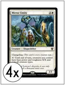 4x Mirror Entity, Magic the Gathering, MTG NM - Image 1