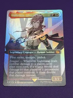 Lightning, Army of One (0400) (Borderless) Final Fantasy Foil - Image 1