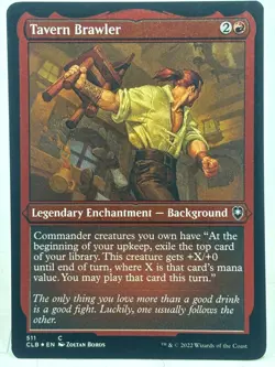 Tavern Brawler NM/M* ETCHED FOIL Commander Baldur's Gate 511 mtg -UnltdCards - Image 1