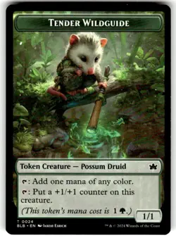 Tender Wildguide Token 24 - BLB: Bloomburrow Normal NM MTG TCG - Image 1