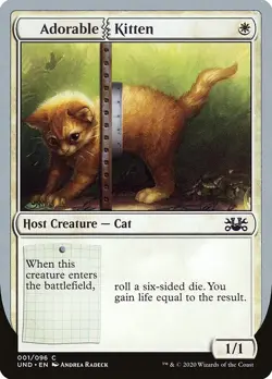 Adorable Kitten Unsanctioned NM MTG Non-Foil - Image 1