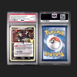 Pokemon Greninja Gold Star #144 2021 celebrations ETB promo - PSA 8 - SWIRL! - Image 1