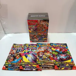 Pokemon Mega Evolution Booster Bundle And Booster Pack Art Set Lot Sealed - Image 1