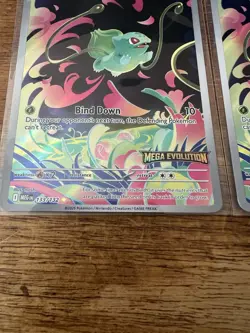 2025 Pokemon Mega Evolution Bulbasaur Stamped Lot (2) 133/132 Meg En Promo - Image 4