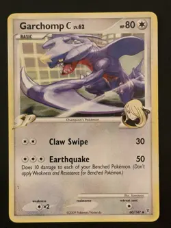 Pokemon Garchomp C Platinum Supreme Victors 60/147 NM Near Mint Non Holo - Image 1