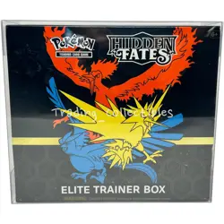 Hidden Fates Sun and Moon Elite Trainer Box ETB Pokemon with Case - Image 1