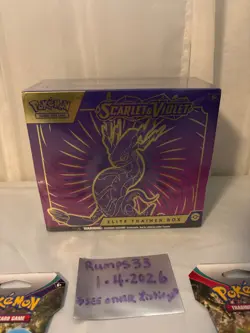 Pokemon Scarlet and Violet Elite Trainer Box Miraidon ETB + sleeved boosters - Image 2