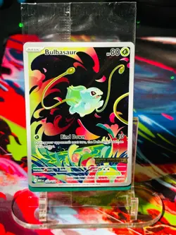 Pokemon TCG Mega Evolution Bulbasaur 133/132 Stamped Enhanced Booster Promo - Image 1
