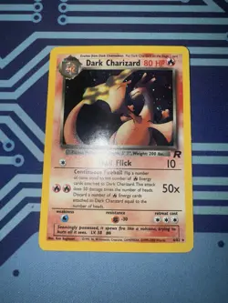 2000 POKEMON TEAM ROCKET 4/82 DARK CHARIZARD HOLO LP CLEAN WOTC UNLIMITED - Image 1