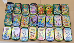 Pokemon 24 EMPTY Prismatic Evolution Eevee Eeveelutions TCG Mini Tin Bundle Lot - Image 5