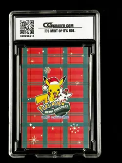 2024 Pokemon CG 10 Pristine MUDKIP Christmas Data TCG XMAS Holiday CGC PSA 2 - Image 2