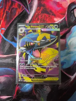 Pokemon TCG Mega Evolution Phantasmal Flames Mega Sharpedo EX 113/094 NM - Image 1