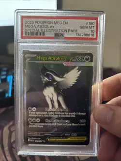 Pokemon TCG Mega Absol EX 180/132 Mega Evolution Sir 2025 Gem Mint Condition - Image 1