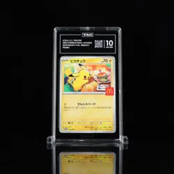 2025 Pokemon Mega Japanese McDonald's Collection Promo Pikachu TAG 10 (959) - Image 1