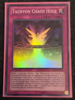 Yugioh Tachyon Chaos Hole PRIO-EN070 Super Rare 1st Ed MP - Image 1
