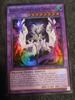 Yu-Gi-Oh! Khaos Starsource Dragon OP28-EN008 Super Rare OTS 28 Near Mint NM - Image 1