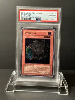Yugioh Cyber Jar DPKB - EN010 Ultimate Rare 1st Edition PSA 10 - Image 1