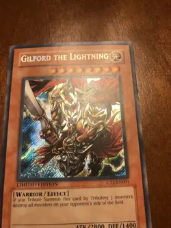 Yugioh - Gilford The Lightning CT2-EN001 - Secret Rare - LIMITED EDITION - LP - Image 2