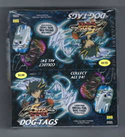 Yu-Gi-Oh 5D'S Dog Tags Box FACTORY SEALED! 12 PACKS PER BOX! RARE Foil Stickers - Image 1