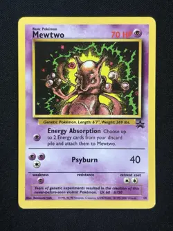 Mewtwo 14/53 Promo WoTC Promo HP Pokemon Card - Image 1
