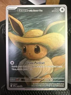 Eevee with Straw Hat Pokemon x Van Gogh Black Star Promo ACG Art Card - NM - Image 1