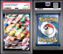 Pokemon Card Snorlax VMAX 2020 Sword & Shield 142/202 Full Art PSA 10 - Image 3