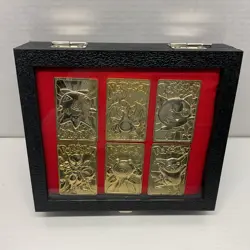 Pokemon 23k Gold Plated 1999 BK Promo Complete Set Of 6 Card With Custom Case - Image 2