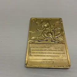 Pokemon 23k Gold Plated 1999 BK Promo Complete Set Of 6 Card With Custom Case - Image 5