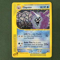 MP Cloyster 8/165 Expedition Holo Rare Cosmos WOTC Series Nintendo Pokemon Card - Image 2