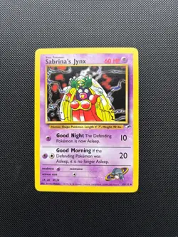 Pokemon Card Gym Heroes Sabrina's Jynx 59/132 WOTC NM! - Image 1