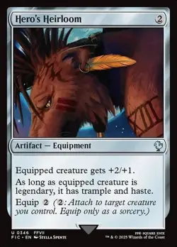 Hero's Heirloom NM Final Fantasy MTG Magic the Gathering Artifact English Card - Image 1