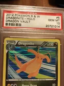 Dragonite #5 Vintage Dragon Vault 2012 Graded PSA 10 GEM Rare Holo Pokemon Card - Image 2