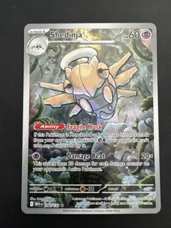 Shedinja - Alt Art - 144/132 - Mega Evolution - Illustration Rare Pokemon Card - Image 1