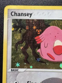 Chansey 19/112 EX FireRed & LeafGreen Pokemon Card Reverse Holo Foil Rare MP - Image 3