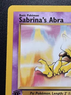 1st Edition Sabrina's Abra 93/132 Gym Challenge Pokemon Card Rare LP - Image 3